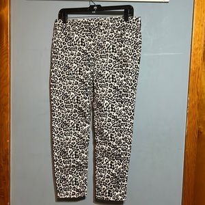 White House black market leopard print jeans